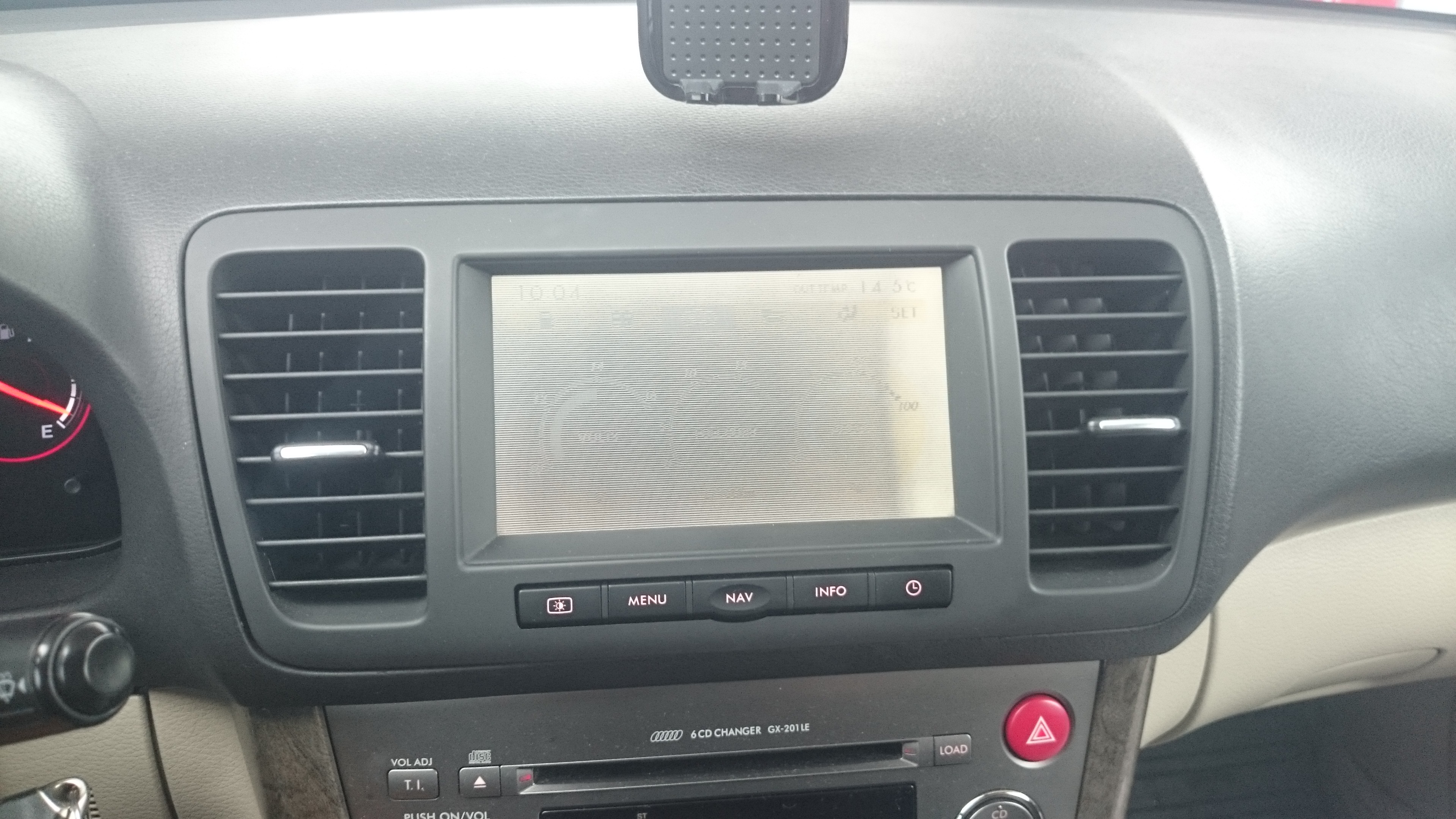 Problem z wyświetlaczem (ekranem) Subaru Legacy IV 3.0 R
