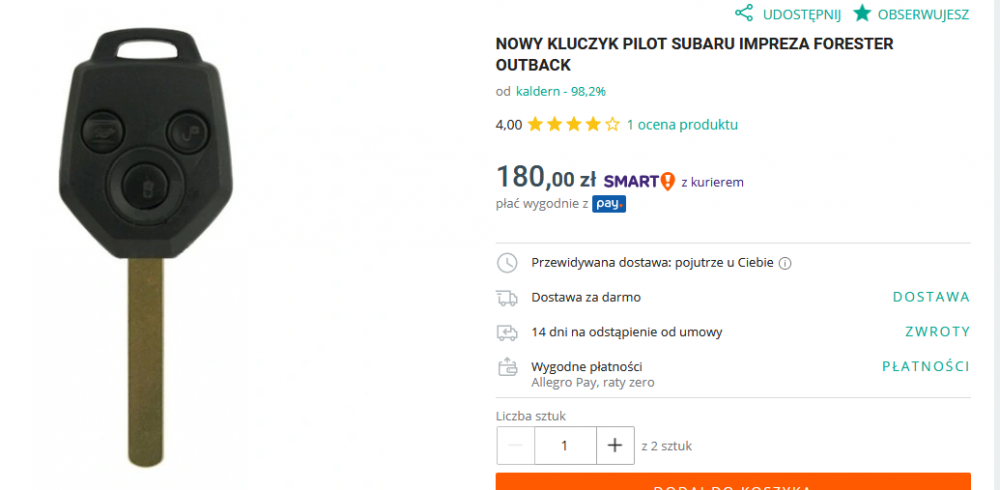 NOWY KLUCZYK PILOT SUBARU IMPREZA FORESTER OUTBACK.png