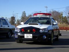 Japanese SUBARU IMPREZA WRX STi police Car